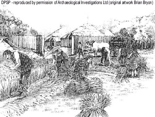 Artistic impression - Romano-British site