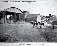 Astwood Manor Farm from the farmyard entrance 1920