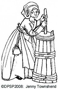 Butter-making sketch