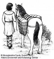 Packhorse carrying salt