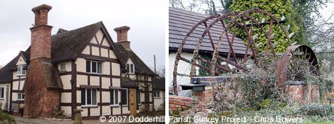 Mill Cottage and wheel © Dodderhill Parish Survey Project