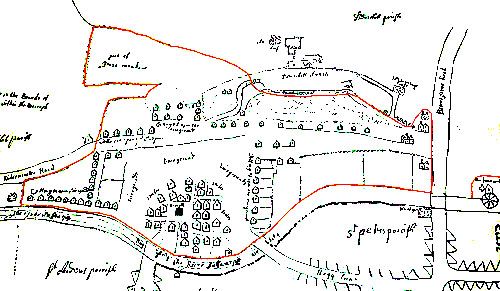 C16th map showing the Salt Seals