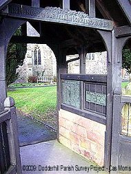 The Roll of Honour inside the Lych gate St Mary de Wyche church